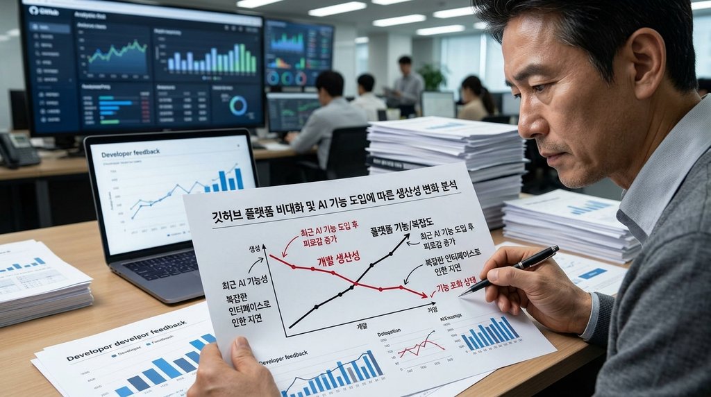 비대해진 깃허브, AI 기능 도입이 오히려 개발 생산성 저해하나