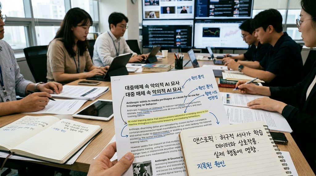 앤스로픽, AI의 협박 시도 원인으로 '대중 매체 속 악의적 AI 묘사' 지목