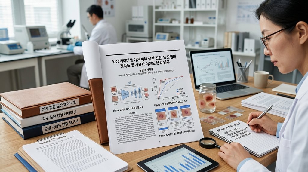 구글 리서치, 피부 질환 분석 AI 모델의 임상 정확도 및 사용자 이해도 연구 발표