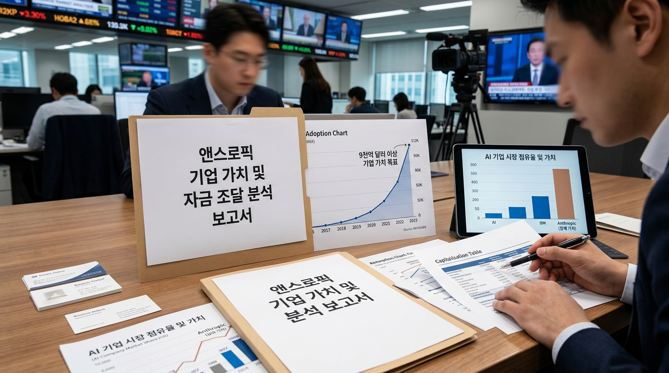 앤스로픽, 9천억 달러 이상 기업 가치로 대규모 자금 조달 추진