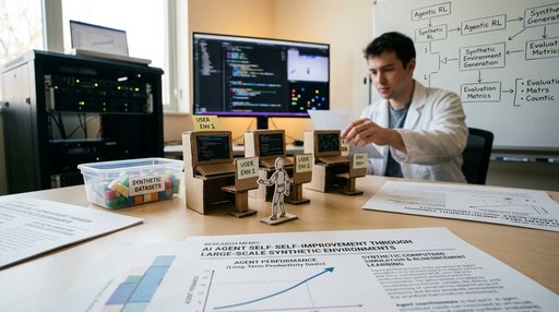AI 에이전트 자율 개선 위한 대규모 합성 컴퓨터 환경 구축